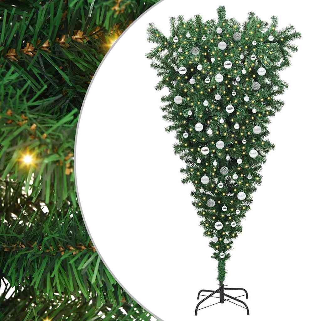 Sapin De Noël Artificiel 1.8m Pré-éclairé 250 LED - Pin Floqué Neige 800 Branches