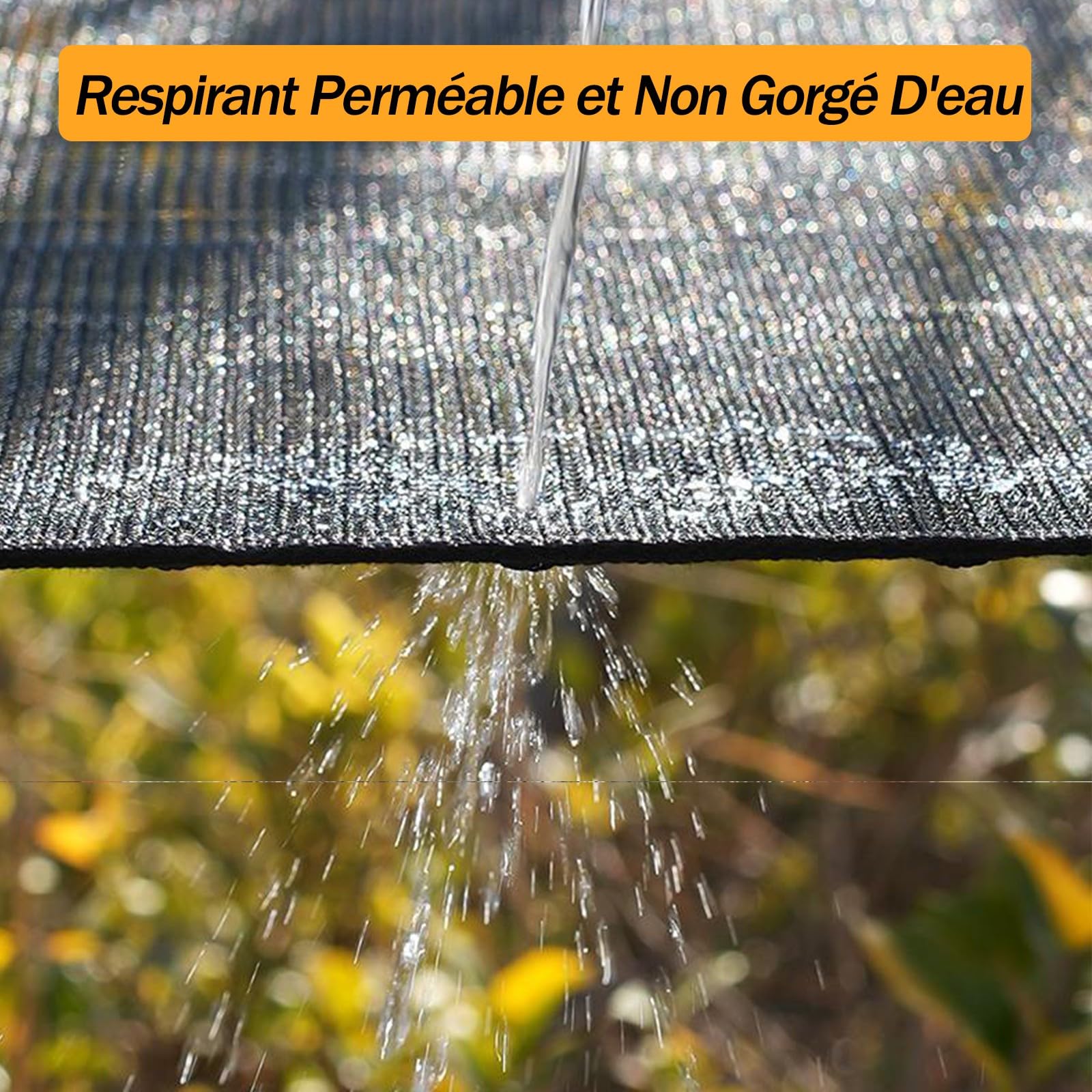 Filet D'ombrage pour Serre,70% Noir Voile Ombrage Ajourée Tissu D'ombrage Pare-Soleil Tissu avec Oeillets,pour La Couverture Végétale Jardin(3x3m) - 5