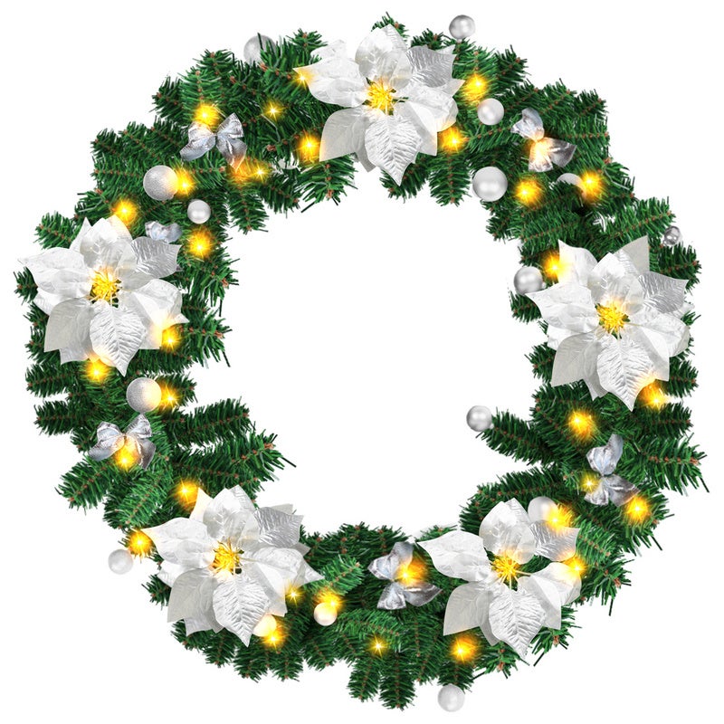 Guirlande De Noël Lumineuse Décoration En Sapin Artificiel Avec