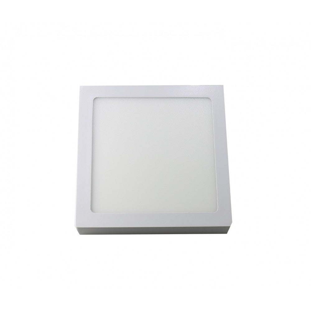 Downlight Led 18W Neutralna barwa światła 4200K, Kwadratowa powierzchnia. Kolor biały