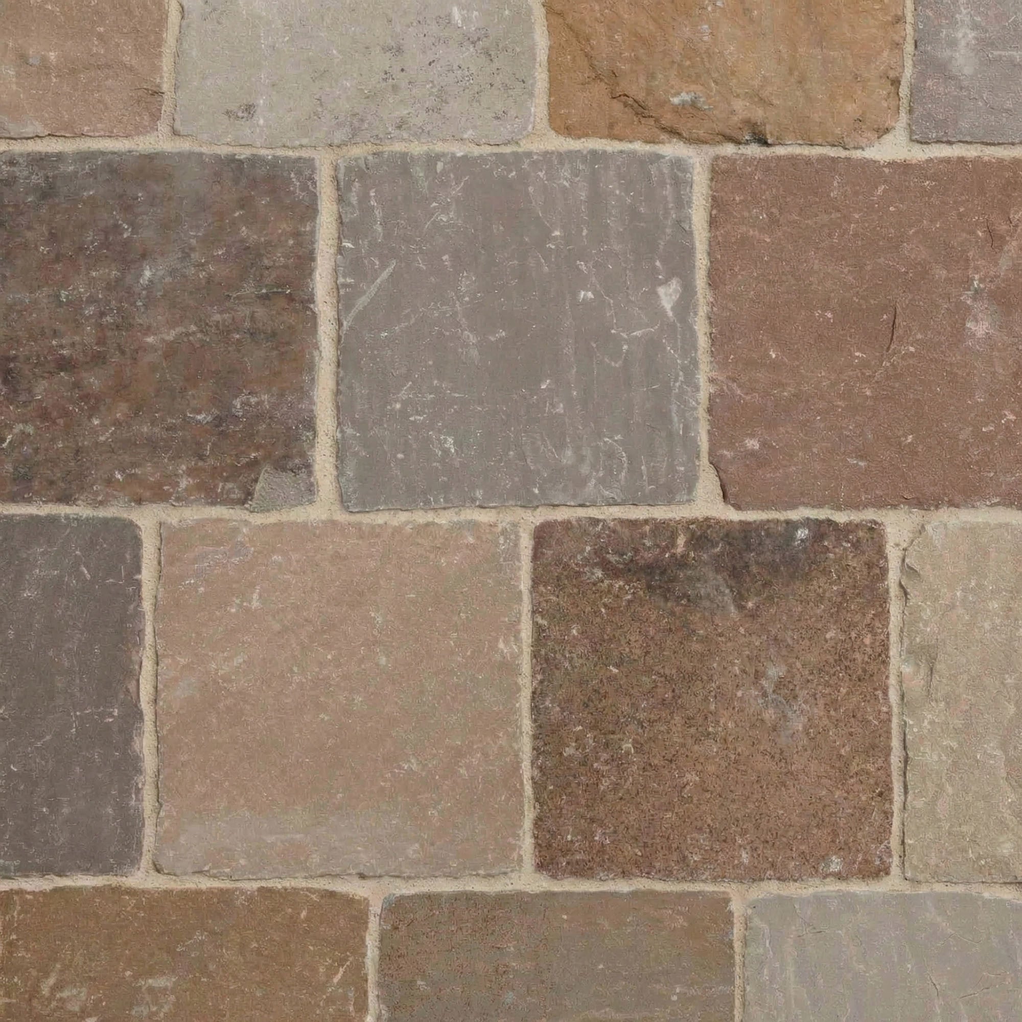 Pavé Grès Kandla Multicolore 14x14x3-5 cm (vendu au m² - 45 pavés/m²) - RO'MA NATURE - 5