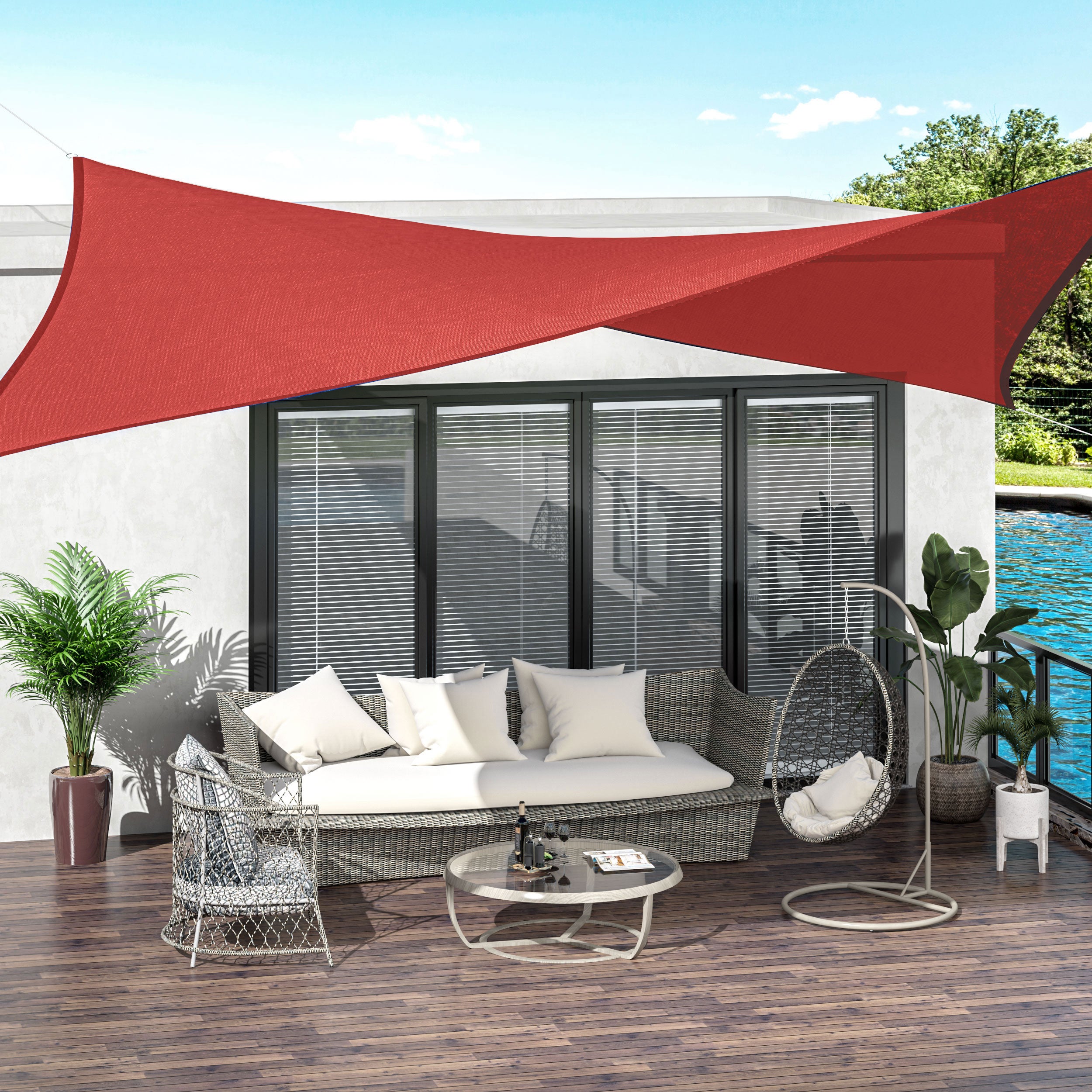 voile d'ombrage Plastique Outsunny - 2