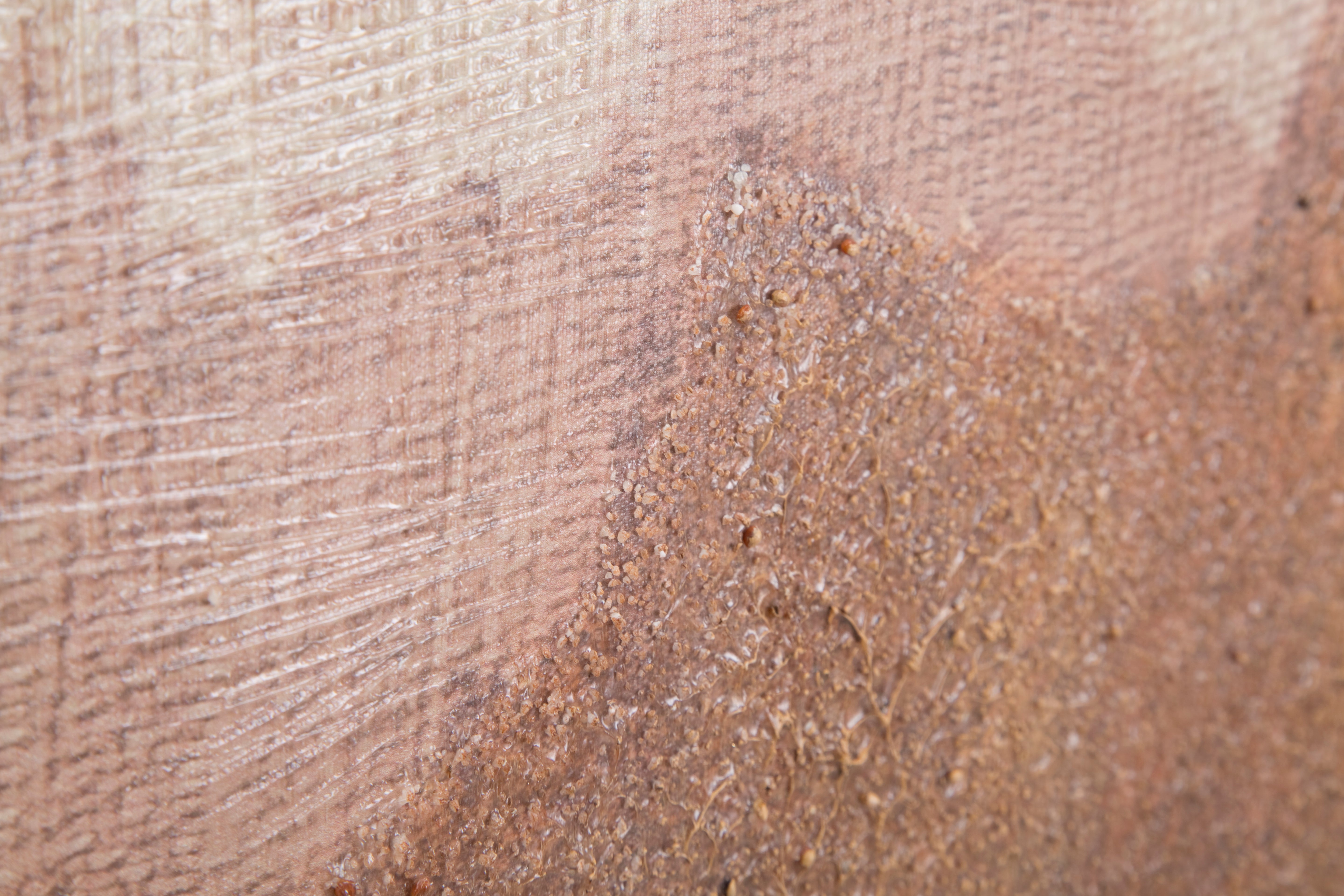 PEINTURE MURALE FAITE MAIN BROWNY CM 80X3,7X100 - 4