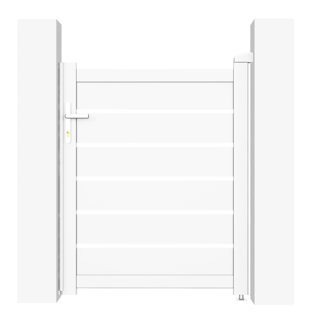 Portillon 1m VOGEL H.120cm aluminium blanc - 2