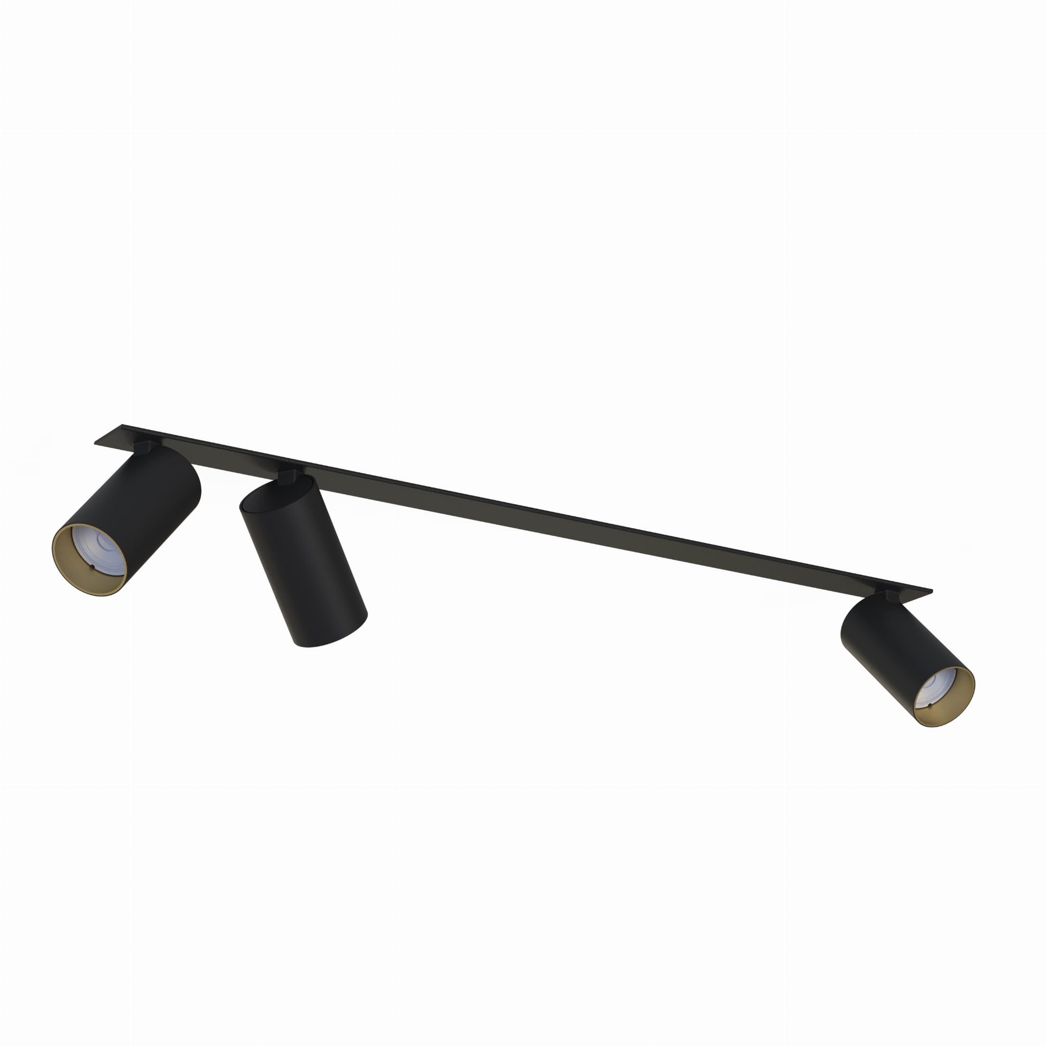 Oprawa sufitowa wpuszczana podtynkowa Mono Surface czarno-złota 3xGU10x10W listwa ruchoma IP20 wym: 11 x 20 x 84 cm metal Nowodvorski Lighting