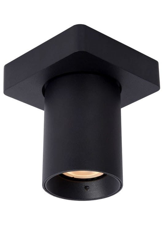 Reflektor sufitowy spot natynkowy Nigiel kwadratowy czarny 1xGU10x5W wym: 10 x 10 cm aluminium Lucide