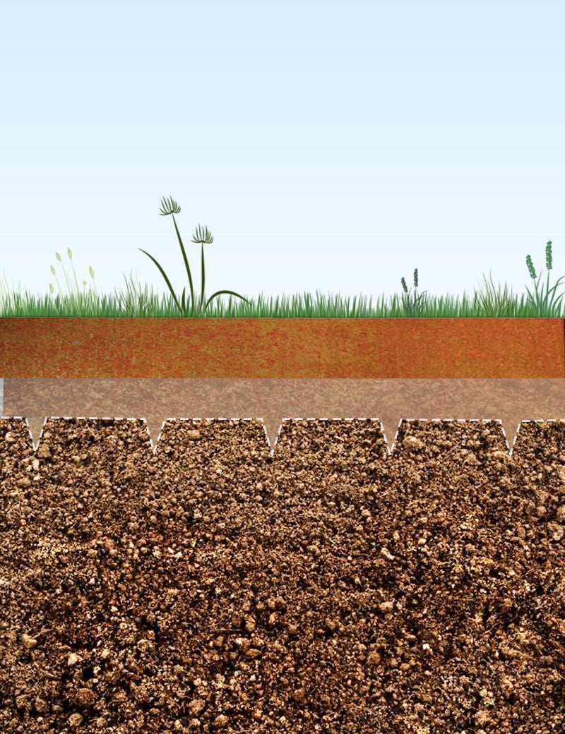 Bordure de Jardin Métal Acier Corten Brut 100x20cm épaisseur 1,5mm - madecoupesurmesure - 3