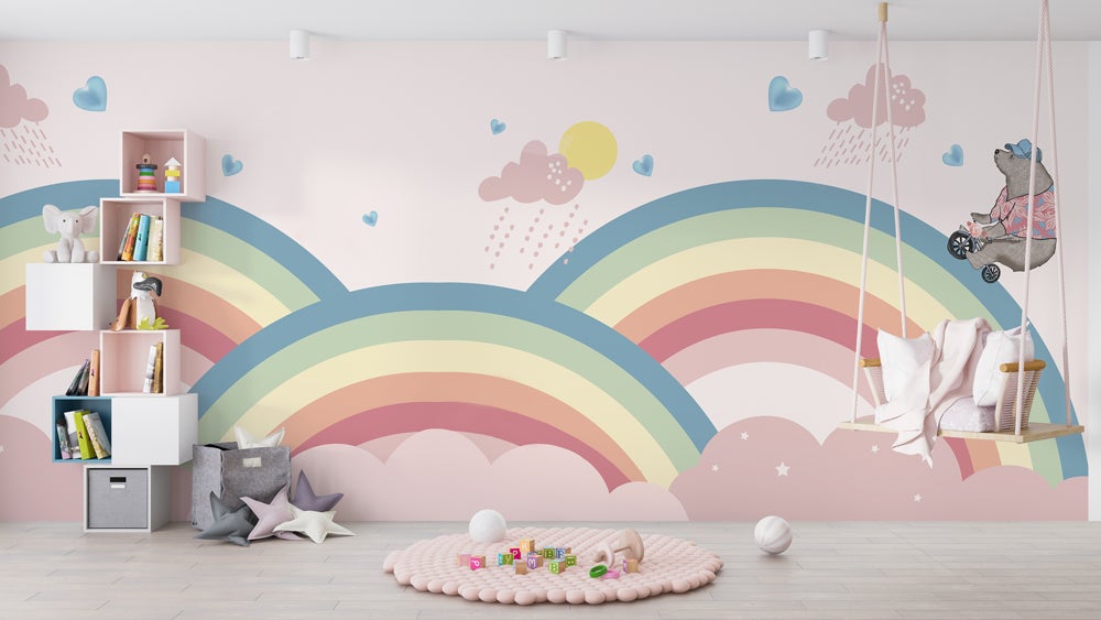 Papier Peint Panoramique Arc En Ciel