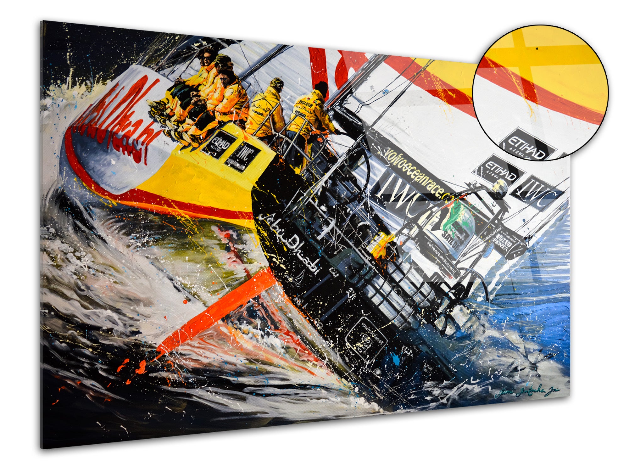 Reproduction peinture Rémi Bertoche sur plexiglas imprimée Ocean Race — free download