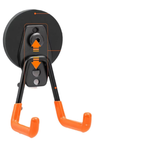 Wytrzymałe magnetyczne haczyki garażowe - Magnetyczne haczyki do przechowywania Orange