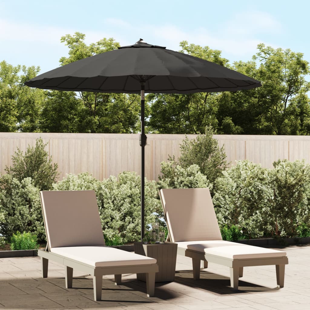 AKTIVE Parasole Da Terrazza 270 Cm Con Camino – Alluminio, Protezione UV50, Esagonale