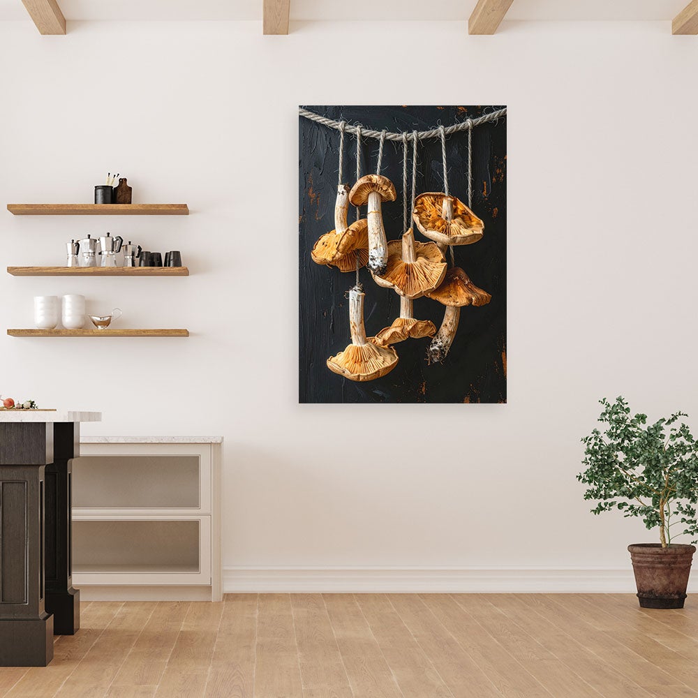 Obraz do kuchni restauracji baru jadalni, Suszone grzyby natura 80x120 - 2