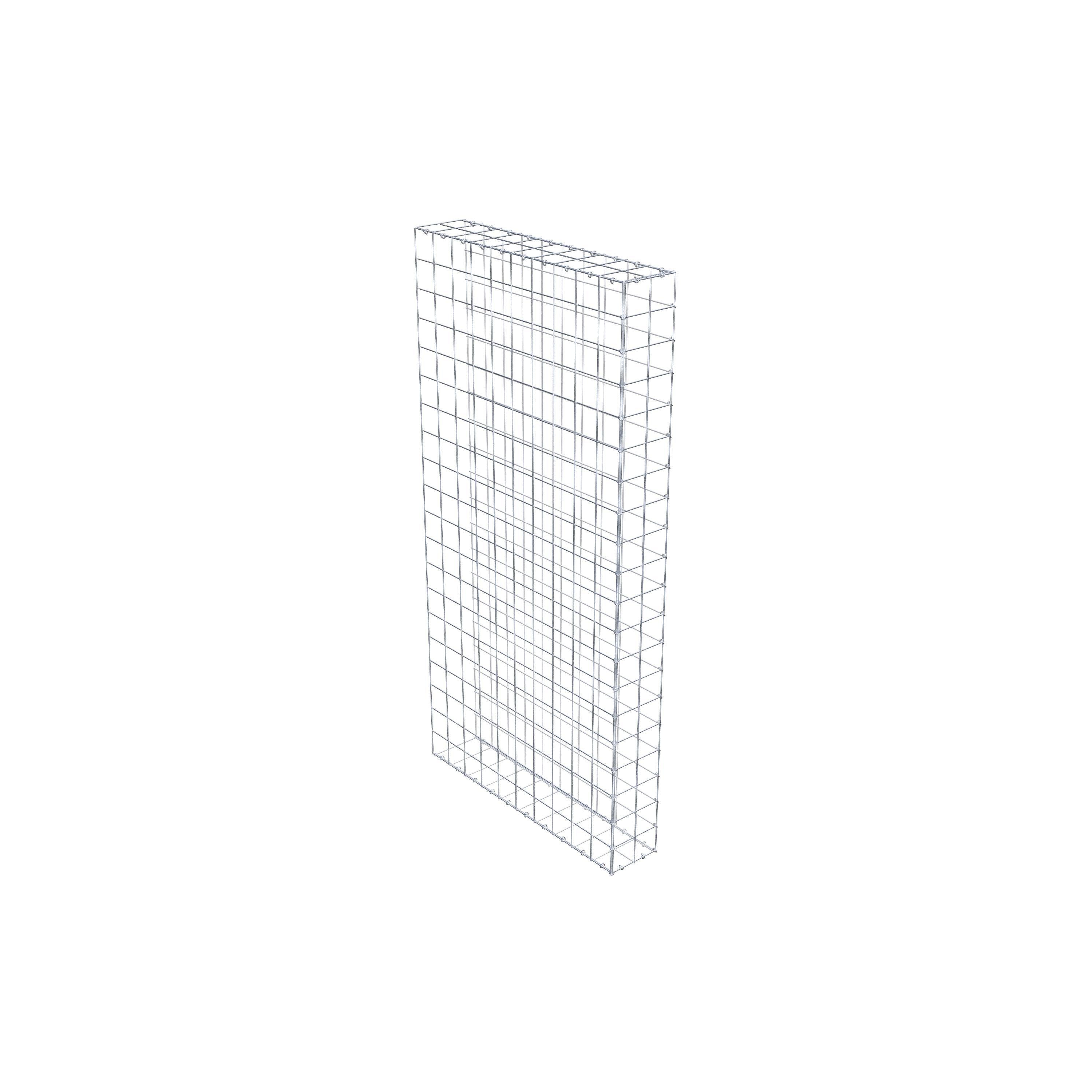 Gavión para alargar en acero galvanizado 200x100x20cm (LxAxP), malla 10 x 10cm, Anillo en C, sin rejilla frontal - 6