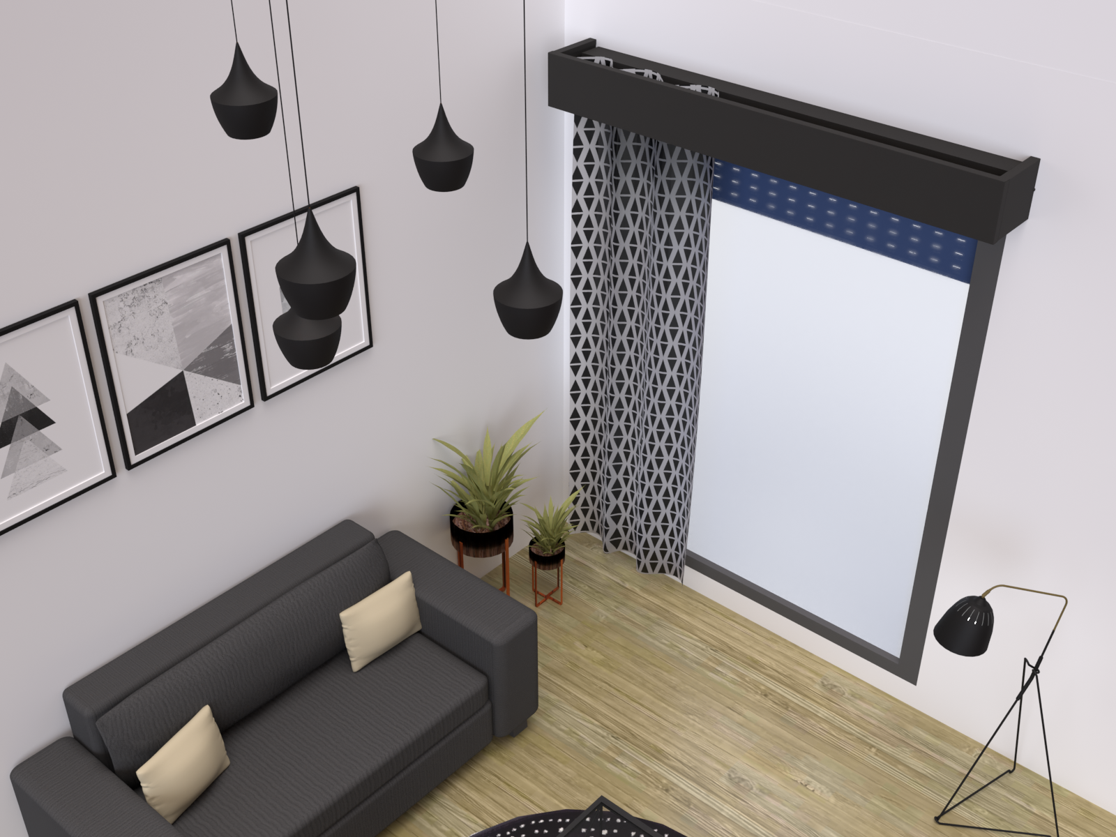 Cache coffre volet roulant 90 cm ATOLE - Gris anthracite RAL7016 - 3