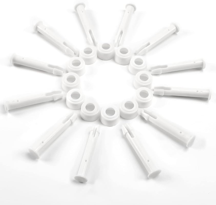 Plastikowe kołki do basenów, części zamienne do basenów, pasujące do większości basenów ramowych (5,5 cm), 12 szt.