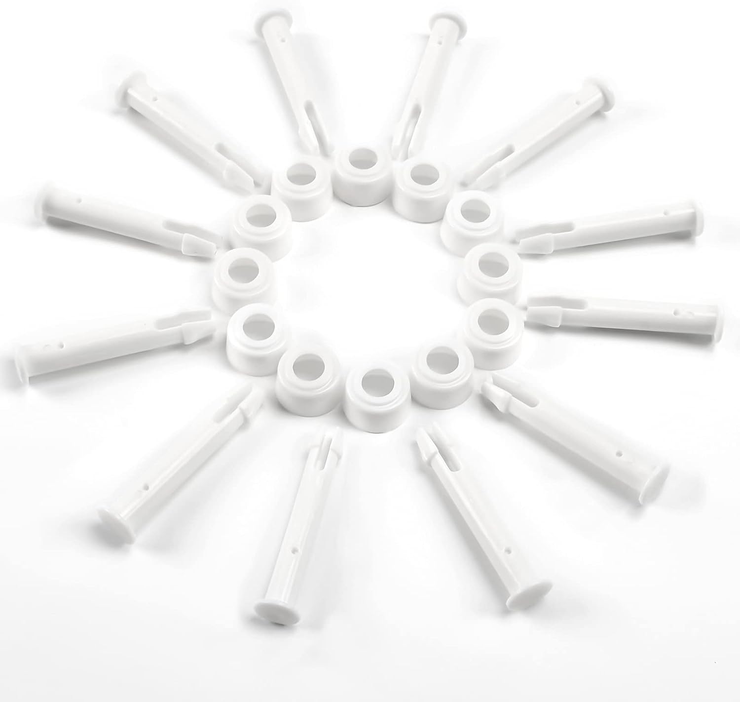 12 sztuk plastikowych kołków, części zamienne do basenów Intex, plastikowy kołek do basenów, do większości basenów stelażowych (5,5 cm)