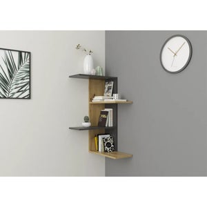 Étagère d'angle murale : meubles astucieux pour le rangement
