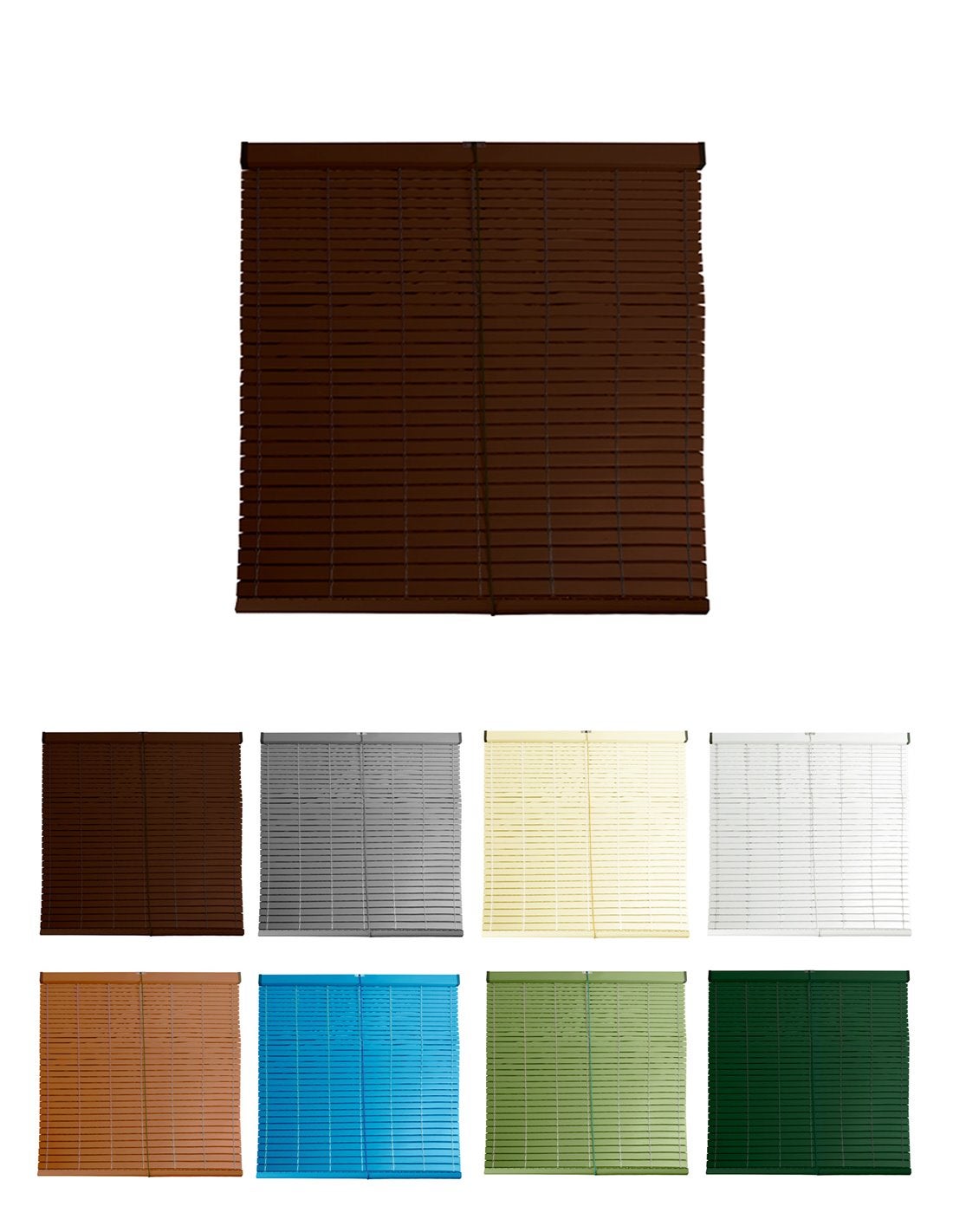 Persiana de pvc alicantina con polea metálica   persiana enrollable   estor enrollable para ventanas, puertas, salón y cocina   117 x 235 cm (nogal)