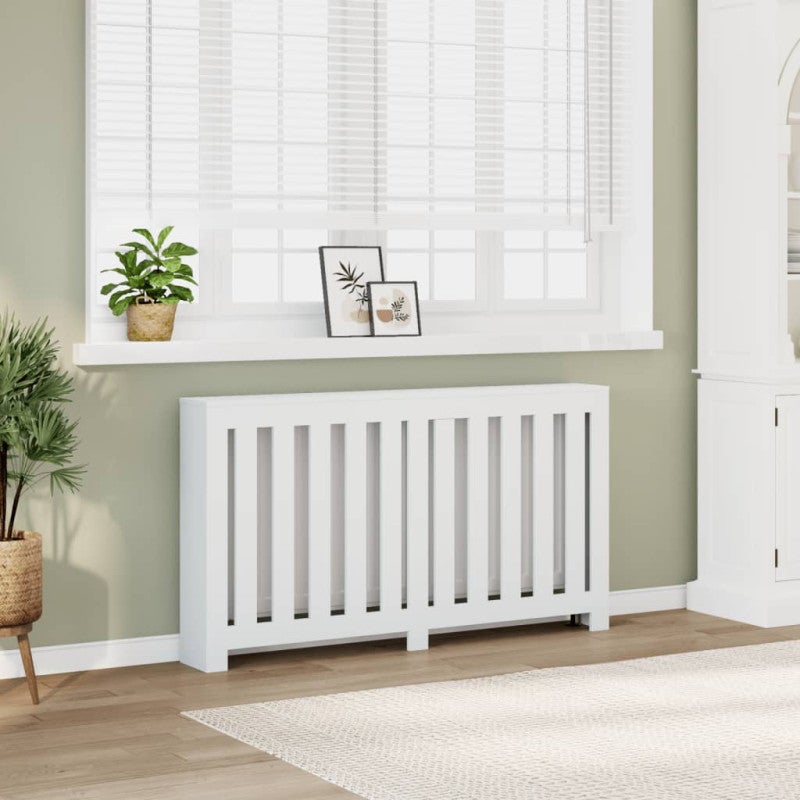 Cache radiateur blanc 149x20x82 cm bois d ingénierie | Leroy Merlin
