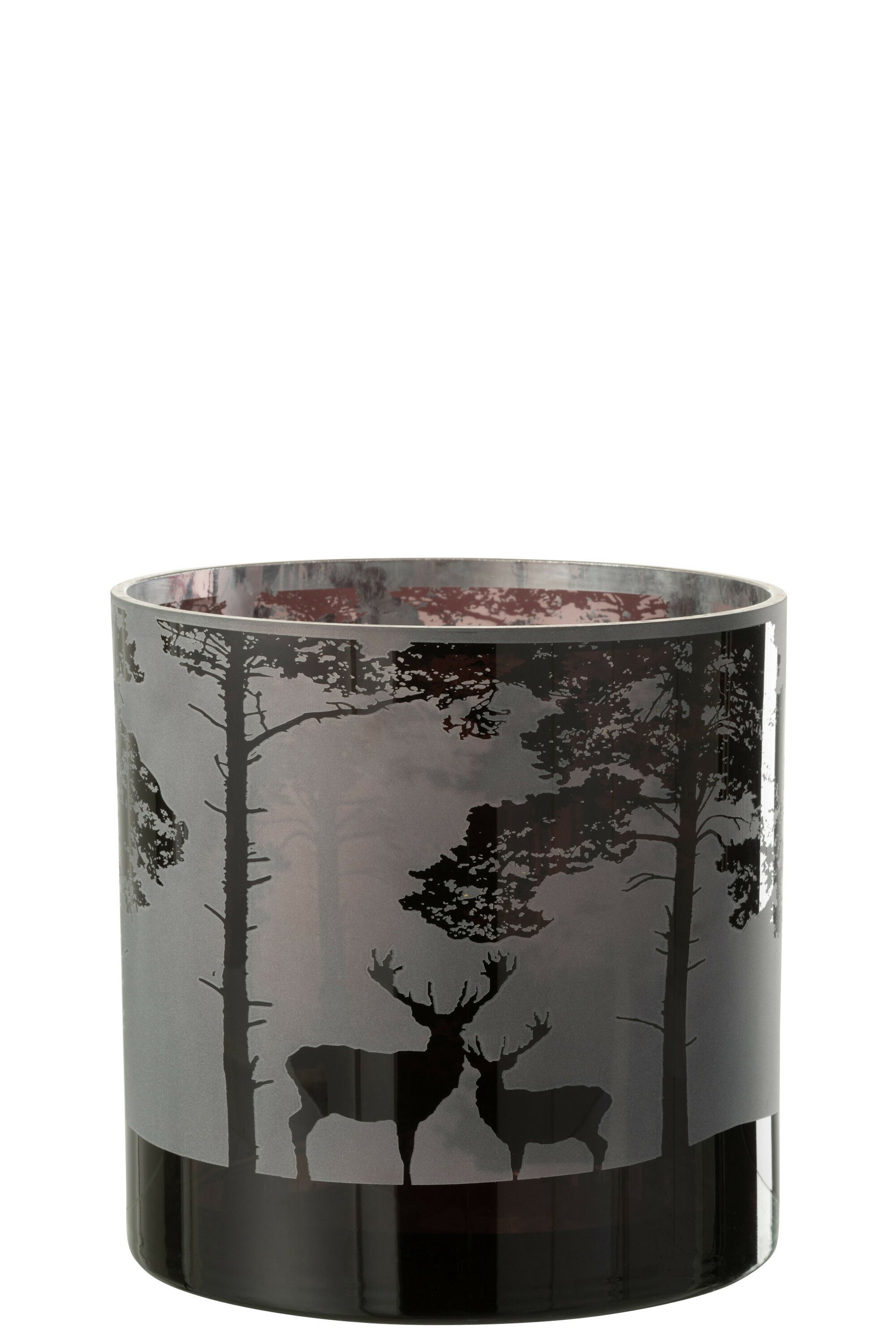 Photophore Cerf Avec Fourrure Synthétique - Décoration Hiver Et Noël | Ambiance Chaleureuse Et Scandinave