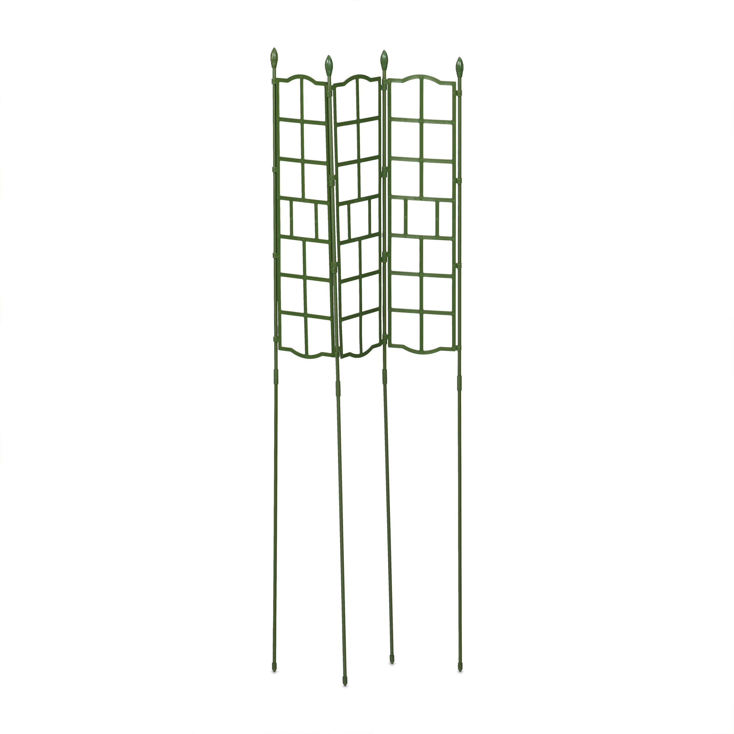 Tuteur à Plantes Vintage En Acier - Lot De 2 - 145 Cm De Haut - Marron - Pour Plantes Grimpantes - 12