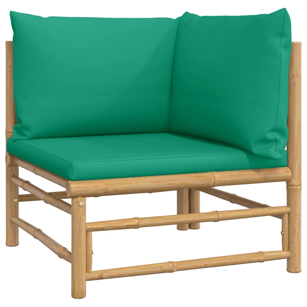 Salon bas de jardin en Polyester Vert 2 personnes - 6