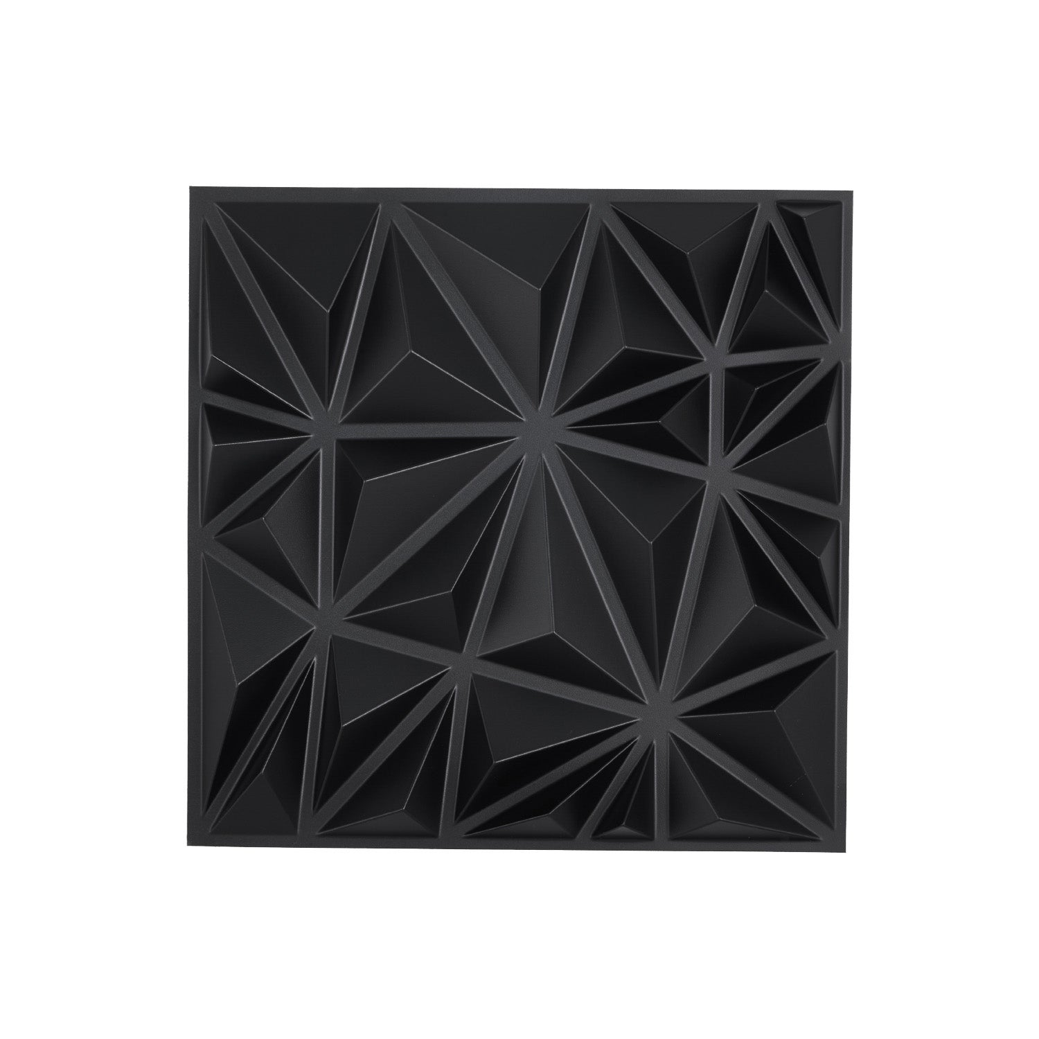 Panneaux muraux SucceBuy 3D,lot 33,carreaux en PVC à motif diamants 11,81 x 11,81 po,couverture 32 pi2,panneau mural décoratif moderne,noir mat - 3