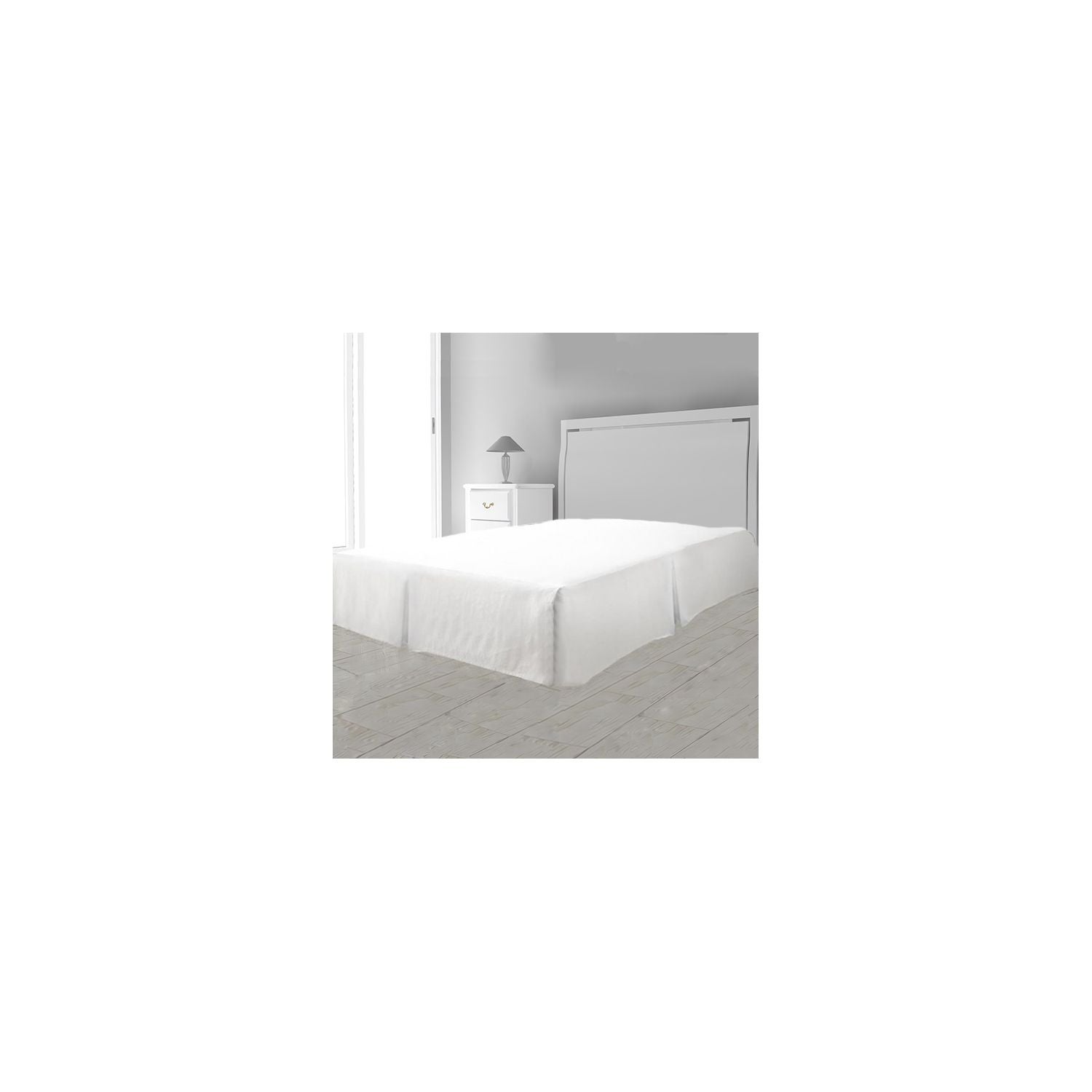 Housse Sommier Extensible Cache Sommier 160x200 Cm Gaze De Coton Chantilly - Cache-sommier Sommier 180x200