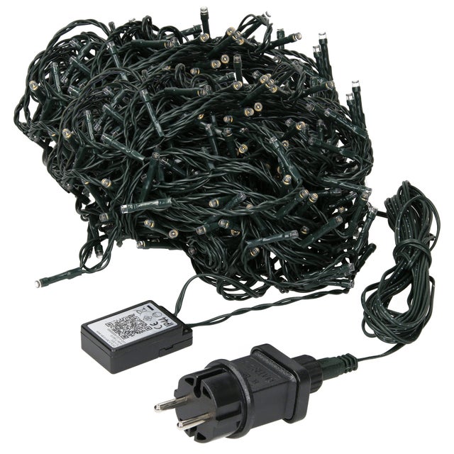 ECD Germany Lancuch swietlny LED na Boze Narodzenie z 720 diodami LED, 54m, ciepla biel, do uzytku wewnetrznego i zewnetrznego IP44, oswietlenie