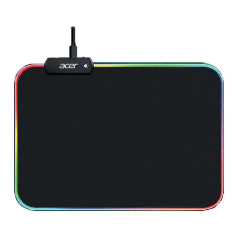 Tappetino Mouse Da Gioco Grande RGB 80x30 Cm - Bordi Cuciti, Base Antiscivolo, Impermeabile, Nero