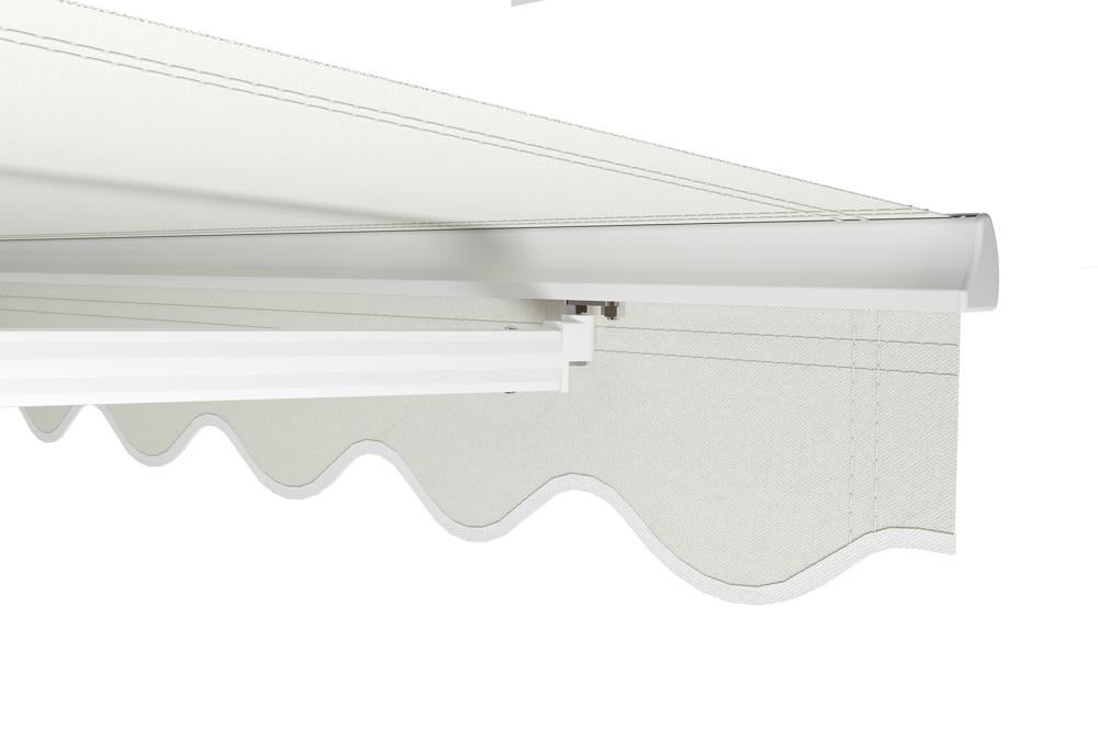 Store banne monobloc structure blanche VECCHIO 4m x 3m toile beige - 6