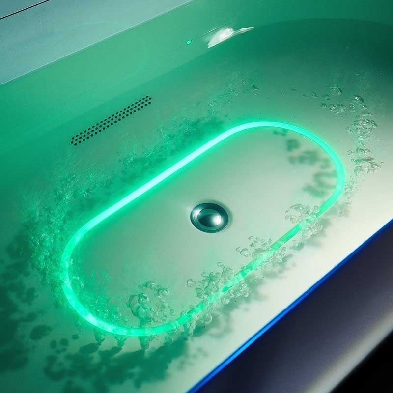 Baignoire balneo NEO BLACK 1 place ARCHIPEL® 180x86 - 9