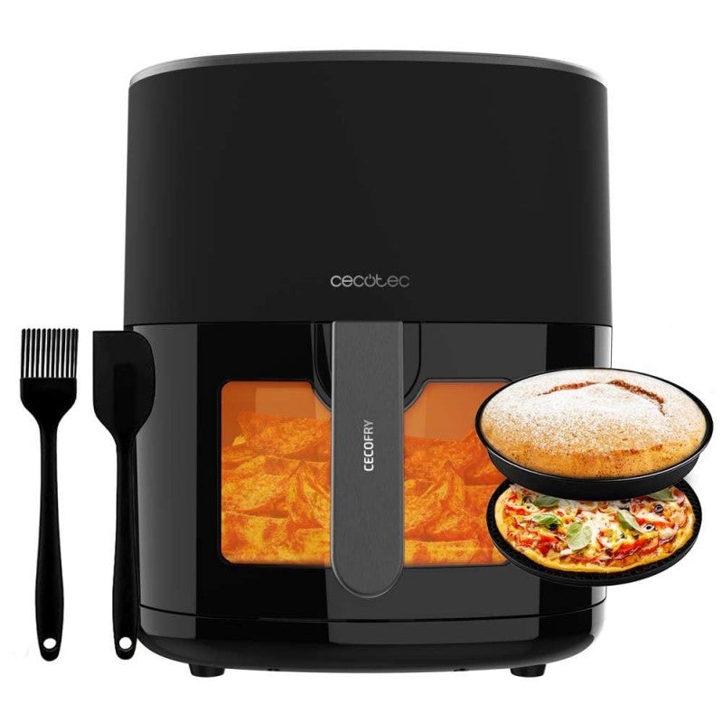 Cecotec Friggitrice ad Aria Cecofry Fantastik 3000. Air Fryer 1000 W, Capacità 3 L, Digitale, Tecnologia PerfectCook, Design Moderno e Compatto, 9 Modalità, 80-200 °C, 0-60 Minuti, Tattile