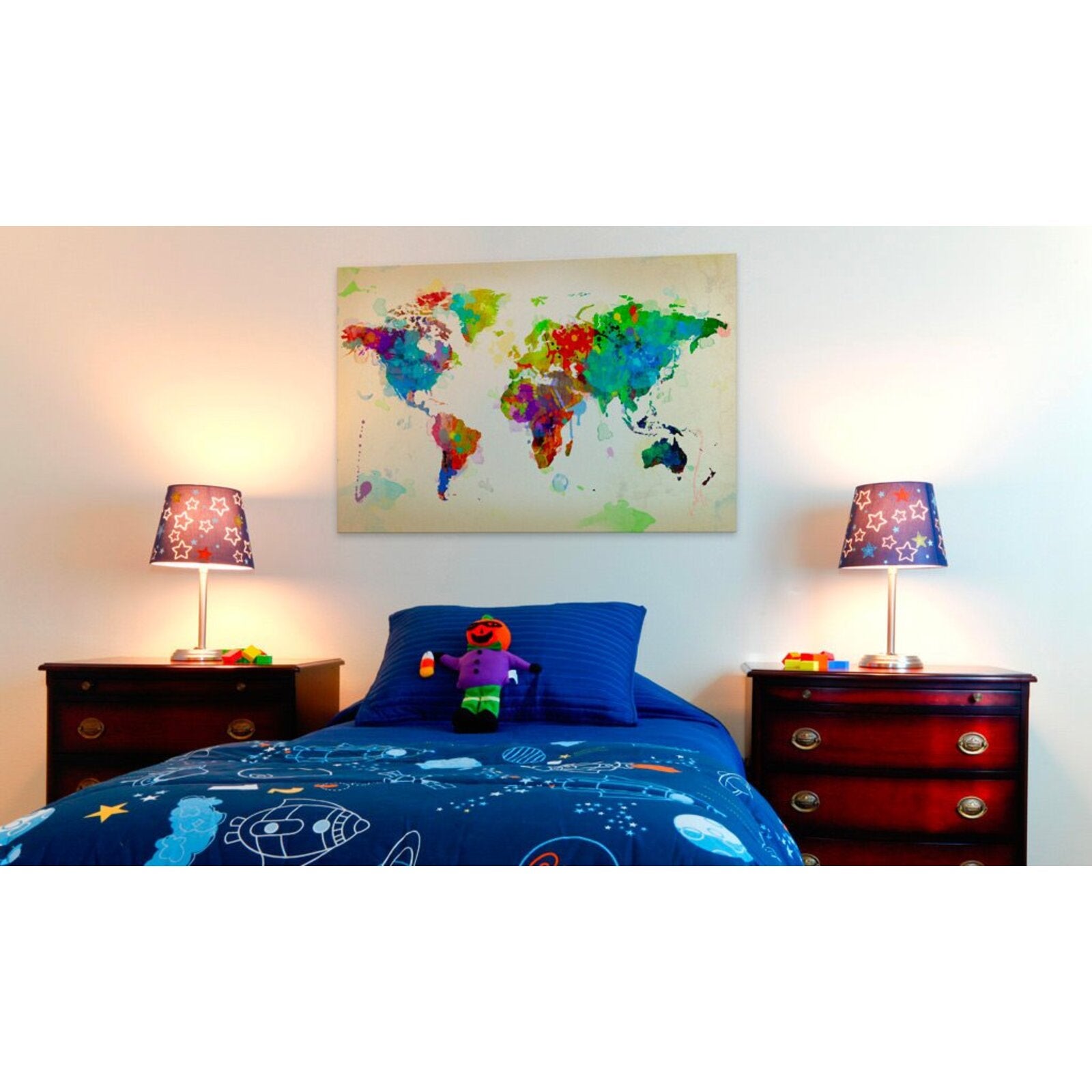 Tableau toutes les couleurs du monde - 120 x 80 cm - 2