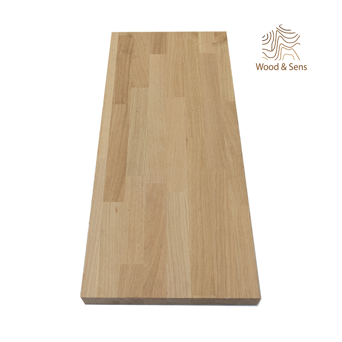 Etagère épaisse chêne bois massif L.80 X l.30 cm, Ep.26 mm - 3