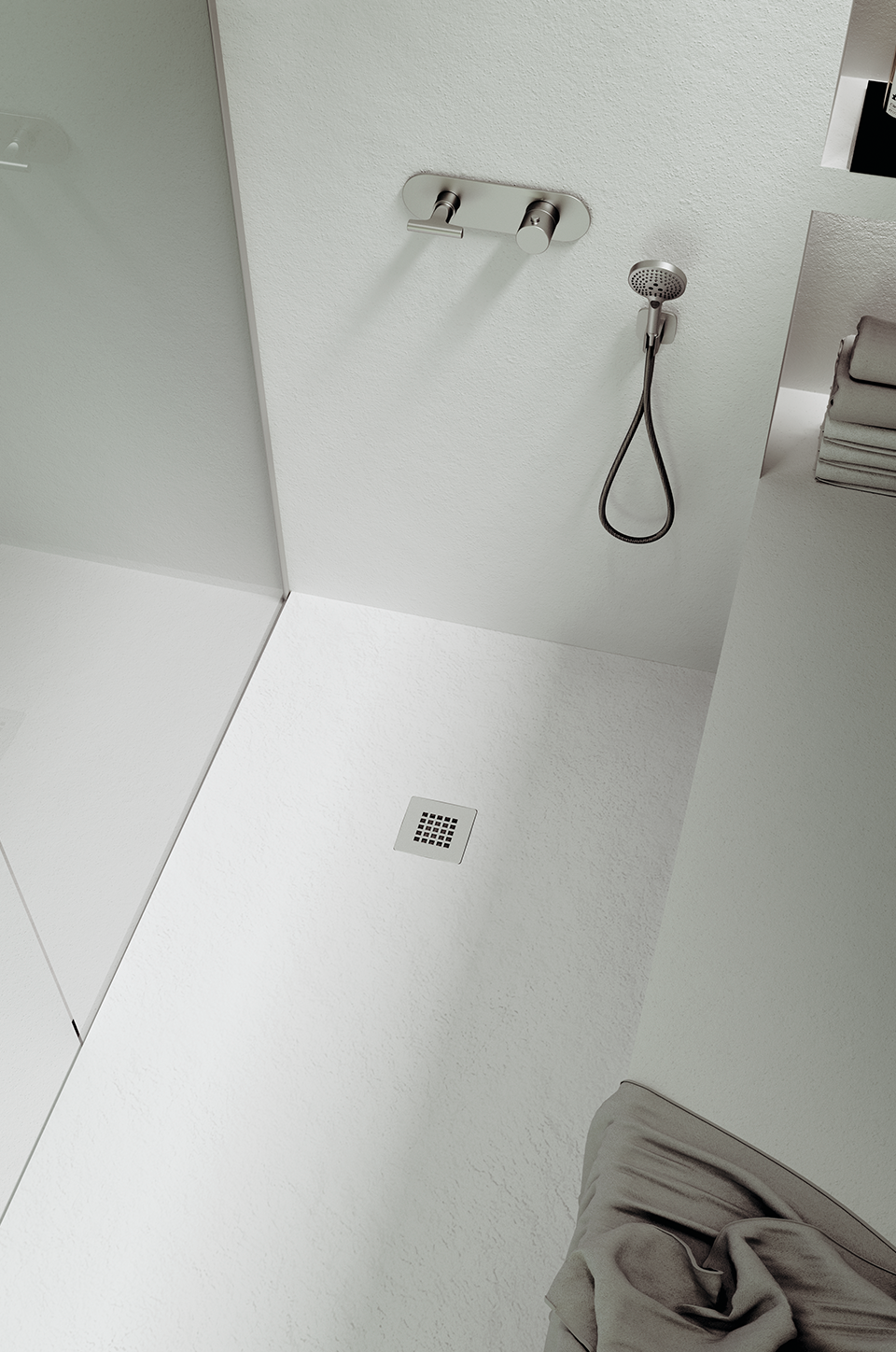 Piatto Doccia 65X195 cm Vulcano Line Slim Bianco In Resina Sintetica e Polvere Di Marmo Con Piletta In Omaggio - FRASCIO - 5