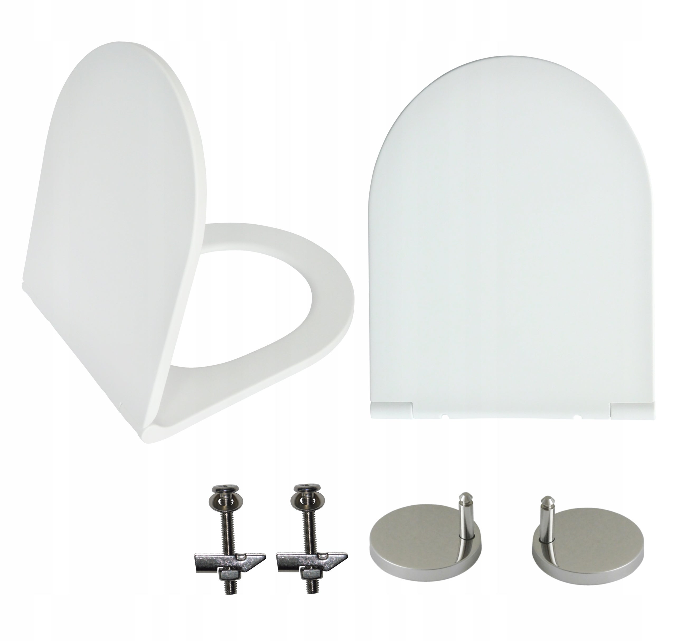 Deska sedesowa Estiva WHITE MATT wolnoopadająca duroplastowa biała matowa