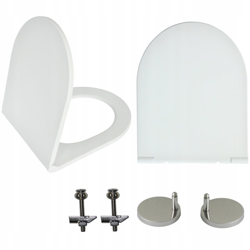 Deska sedesowa Estiva WHITE MATT wolnoopadająca duroplastowa biała matowa