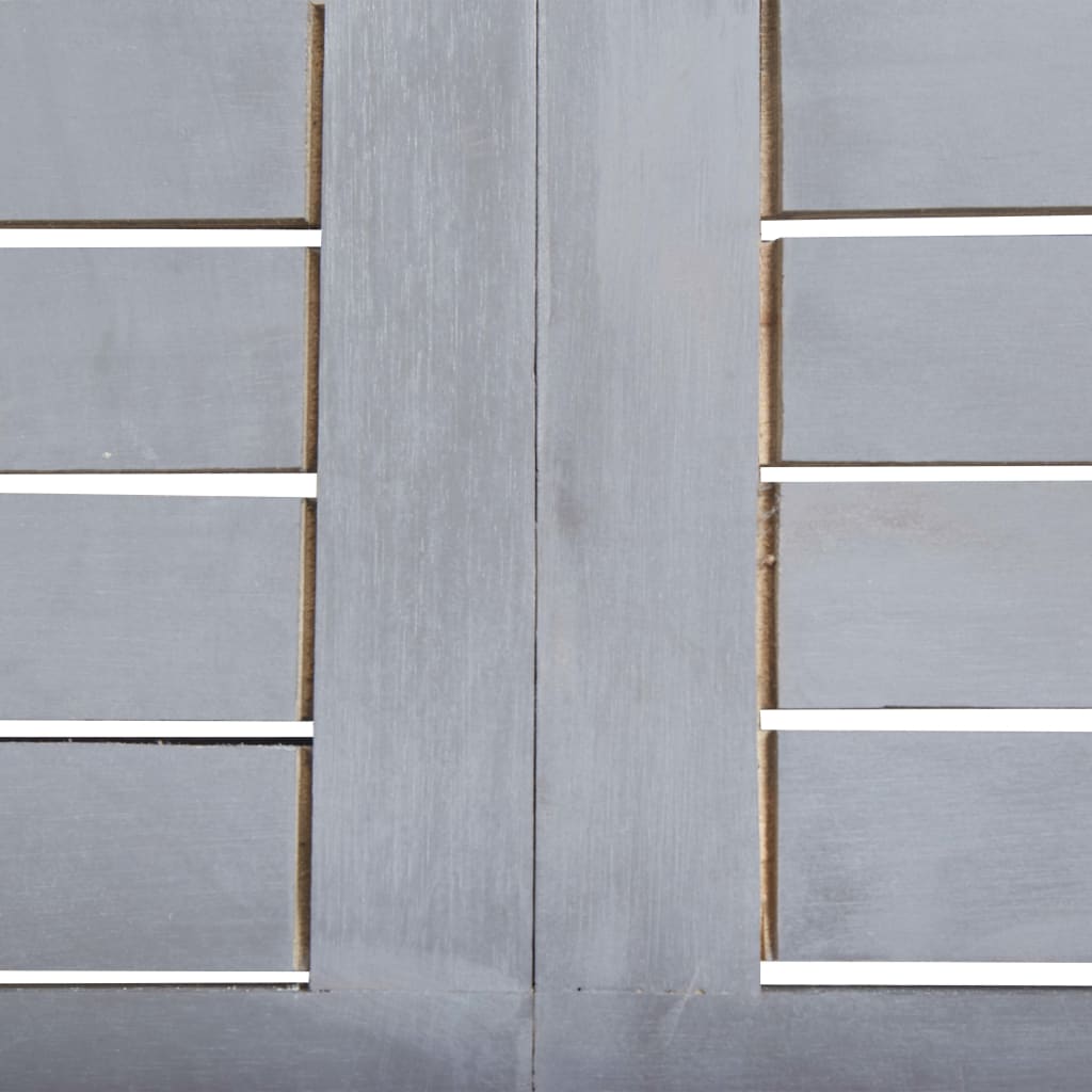 Maison Exclusive - Set da Pranzo per Giardino 7 pz Legno Massello di Acacia Grigio - 6