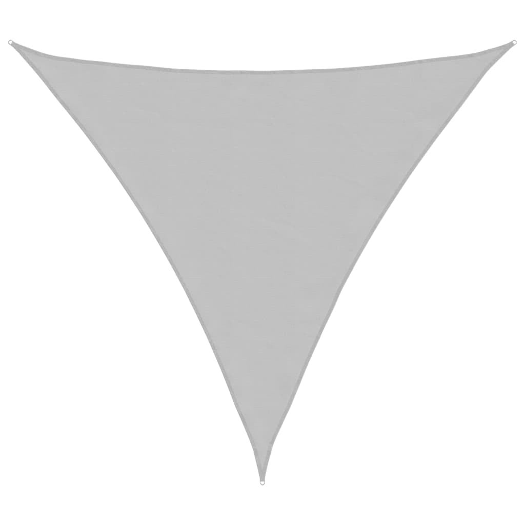 Toldo vela Oxford 100 % poliéster, color gris claro, 3,6 x 3,6 x 3,6 m ...