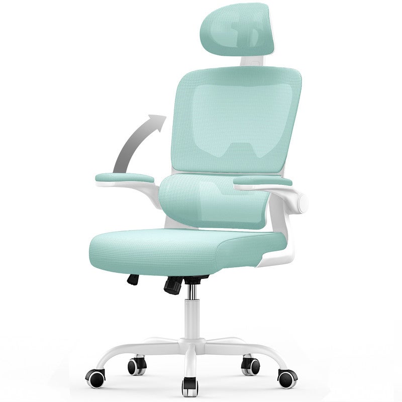 Rattantree Sedia Ufficio Ergonomic A Rete Verde | Poggiatesta E Supporto Lombare Regolabili | Braccioli Pieghevoli 90° - 2