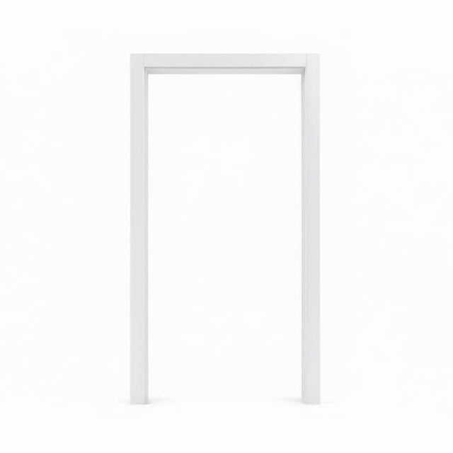 Encadrement de porte aluminium - Kit habillage de cloison blanc 78mm