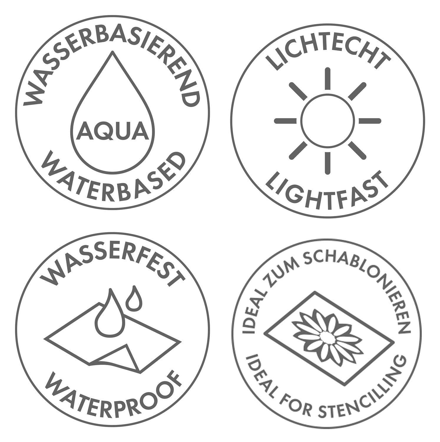 Marabu Acryl Color - Vernice acrilica cremosa a base d'acqua, Giallo, 100 ml - 2