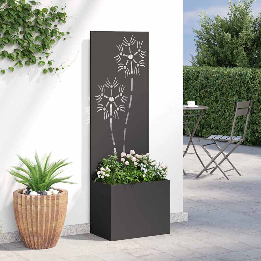 Écran de confidentialité de jardin Floral Noir 50 x 32 x 150 cm vidaXL - 5