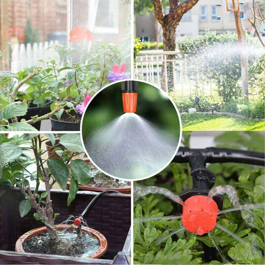 Kit d'irrigation goutte à goutte automatique avec minuterie électronique, brumisateur et 40m tuyau. Pour jardin, pelouse, terrasse. - 5