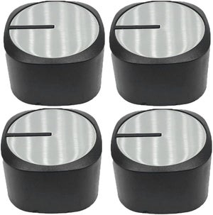 Europart Set manopola, 41 mm, diametro nero, con adattatori, universale, per piano cottura, 16 pezzi