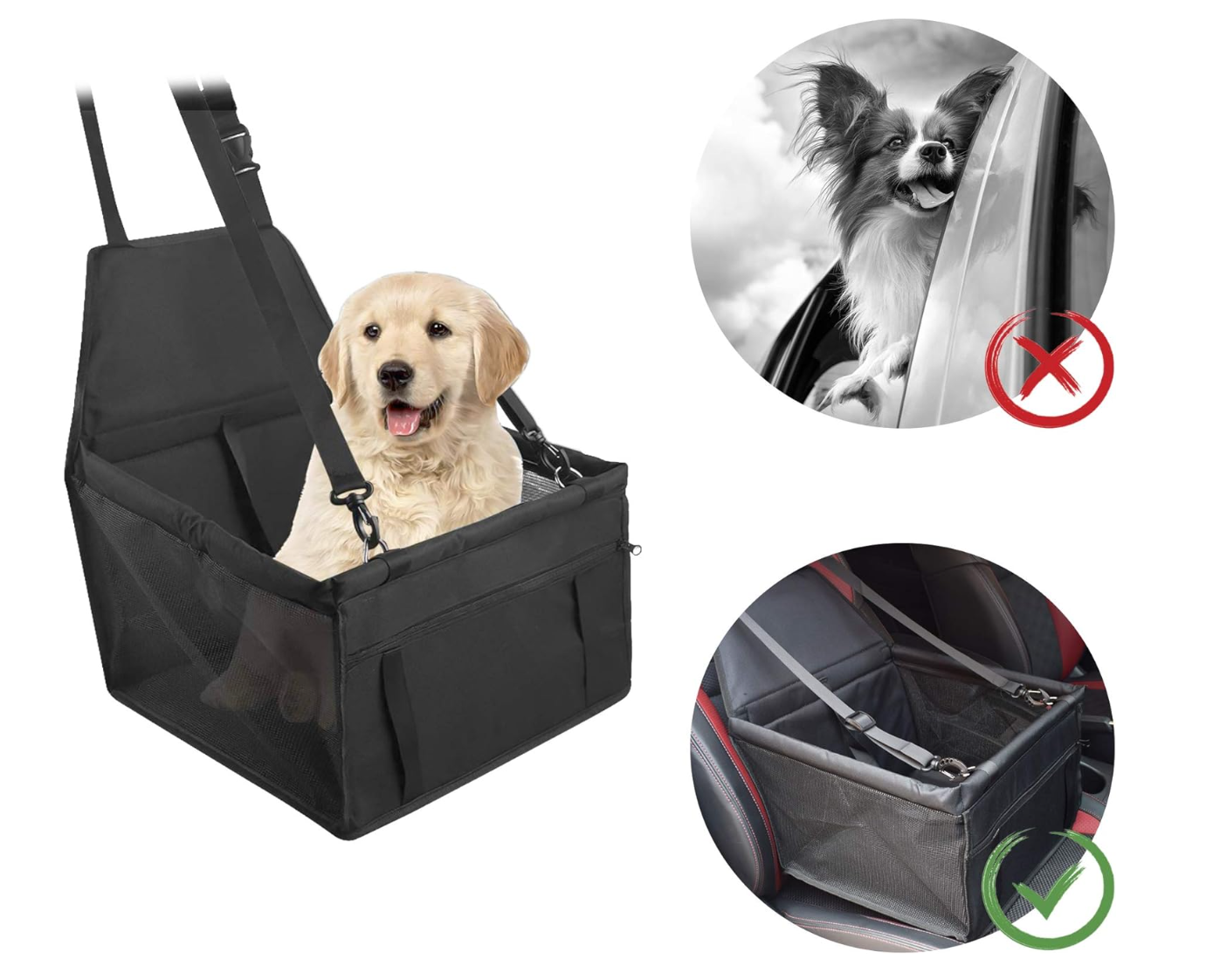 Siège Auto Pour Chien De Petite Taille Panier Voiture Chien Rehausseur Siege Petit Chien Voiture