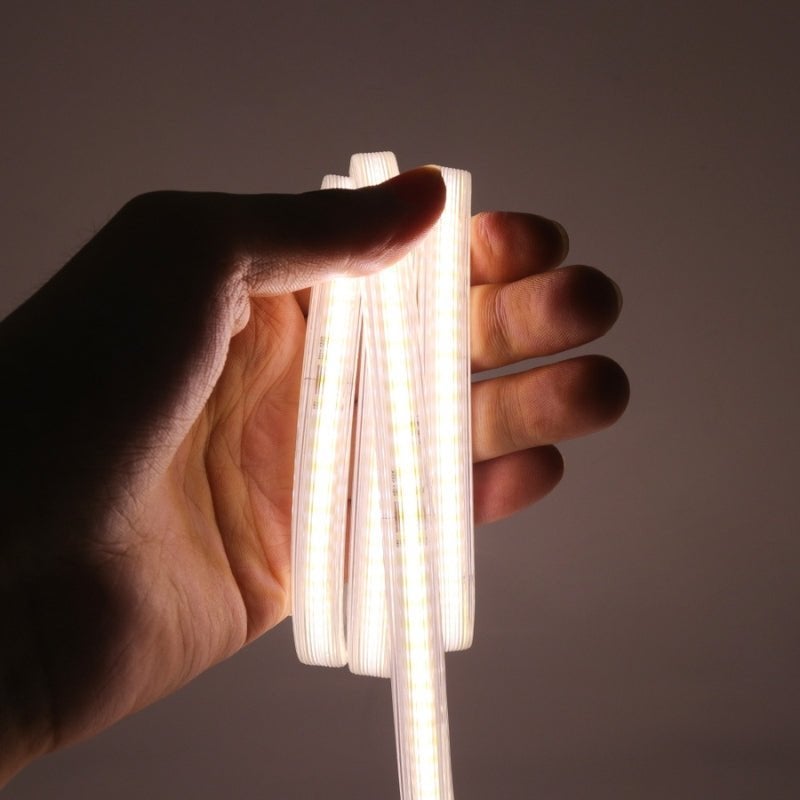 Ruban LED COB 220V IP65 432LED/m (vendu sur mesure au mètre) - Blanc Froid 6000K - 8000K - SILAMP - 4