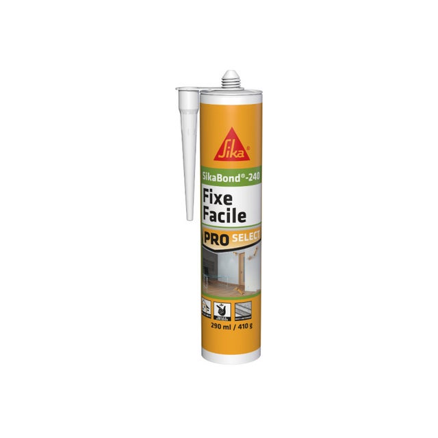 Colle SIKA Sikabond-240 Fixe Facile - Blanc - 300ml