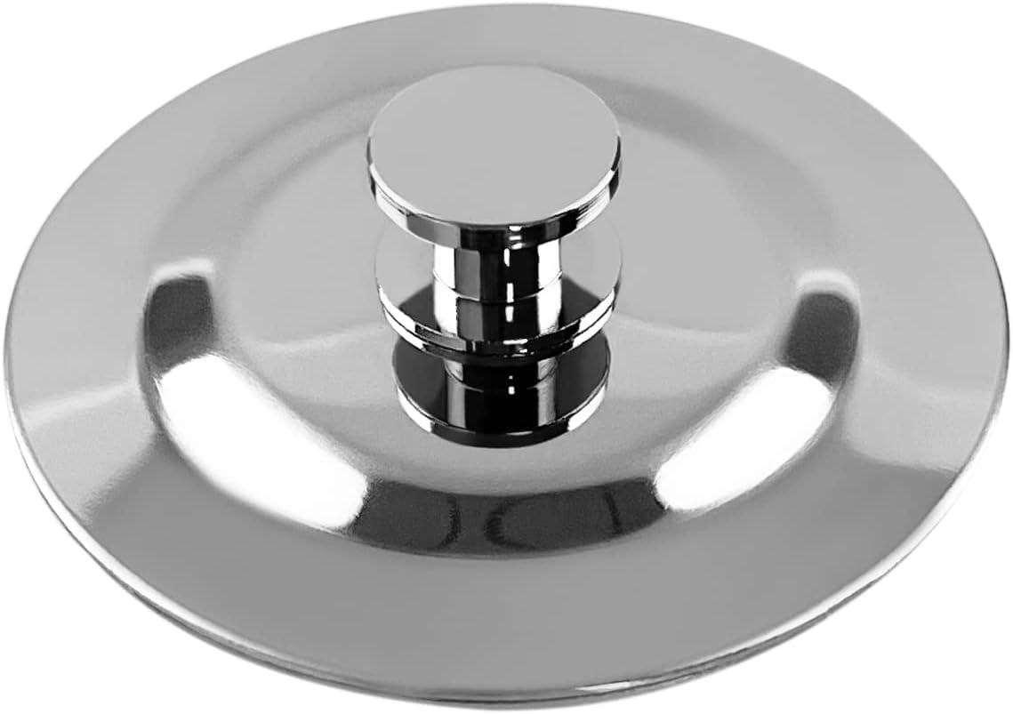 Zestaw 1 korka spustowego do zlewu 44 mm, korek do zlewu łazienkowego ze stali nierdzewnej, korek do zlewu z łatwym uchwytem do łazienki, kuchni